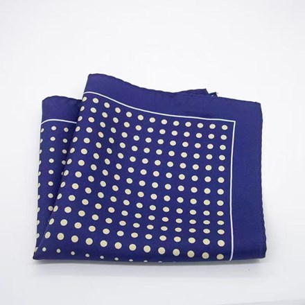 Midnight Gold Dot – Navy & Gold Polka Dot Pocket Square YBPSQ02